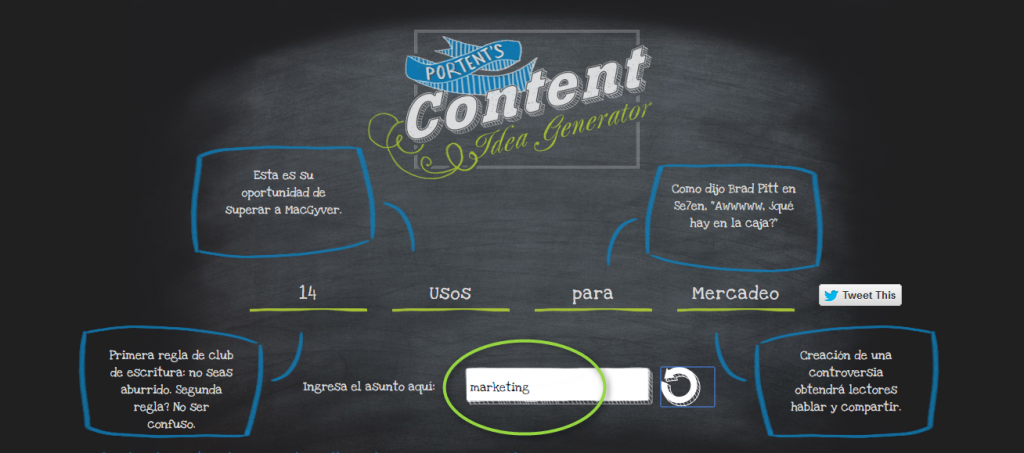 Portent, generador de ideas