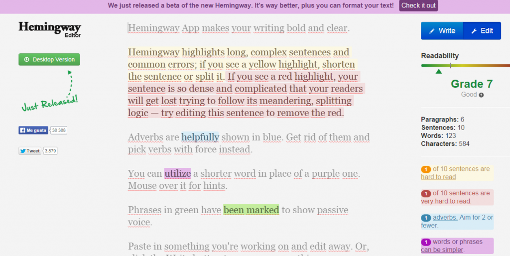 Editor Hemingway