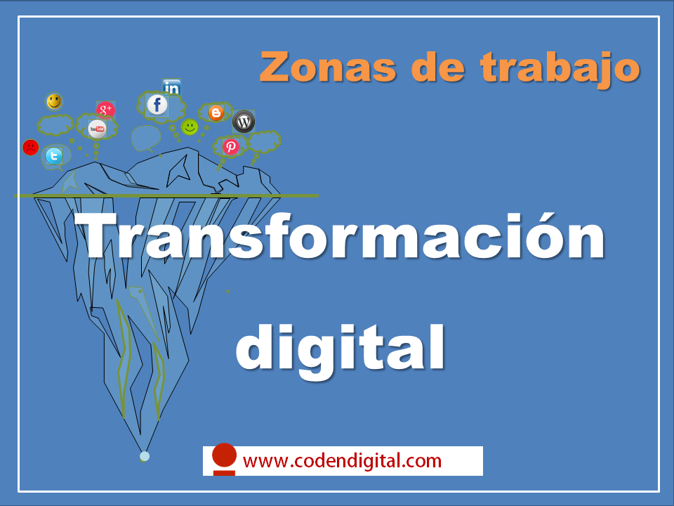 Zonas de trabajo de la transformación digital